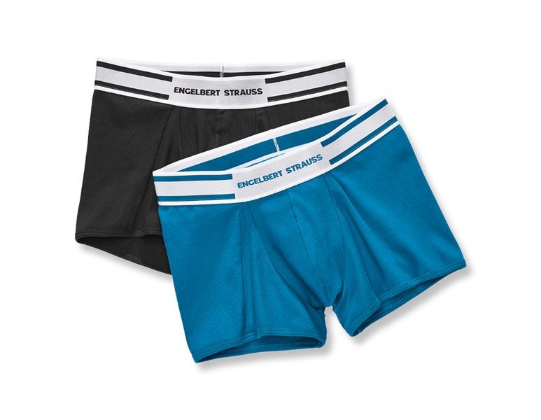 Hlavné zobrazenie, Spodná bielizeň | Termo oblečenie, boxerky e.s. cotton rib, balenie 2 ks, čierna+atolová