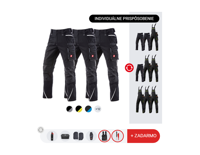 PÁNSKA SÚPRAVA: 3x nohavice e.s.motion 2020+2xdop.