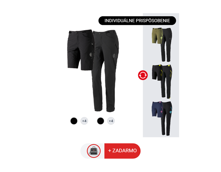 DÁMSKA SÚPRAVA: Funkčné nohavice+ Šortky e.s.trail