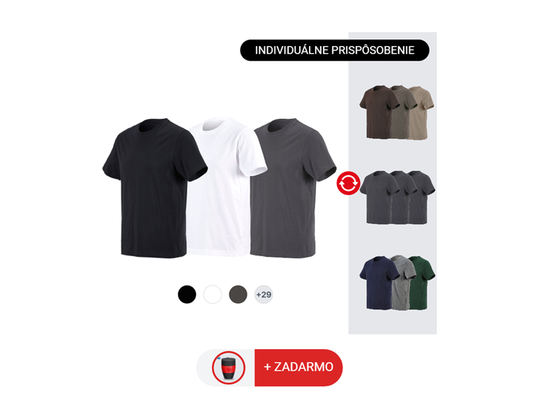 PÁNSKA SÚPRAVA: 3x e.s. Tričko cotton