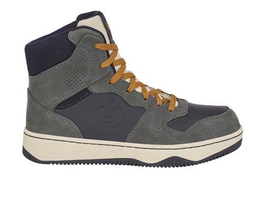 Hlavné zobrazenie, S1P bezpečnostné poltopánky e.s. Eindhoven mid, karbónová sivá/nero modrá