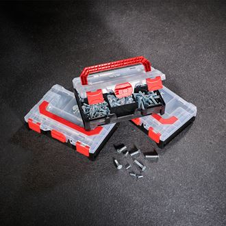 Zobrazenie 3, STRAUSSbox mini, čierna/červená