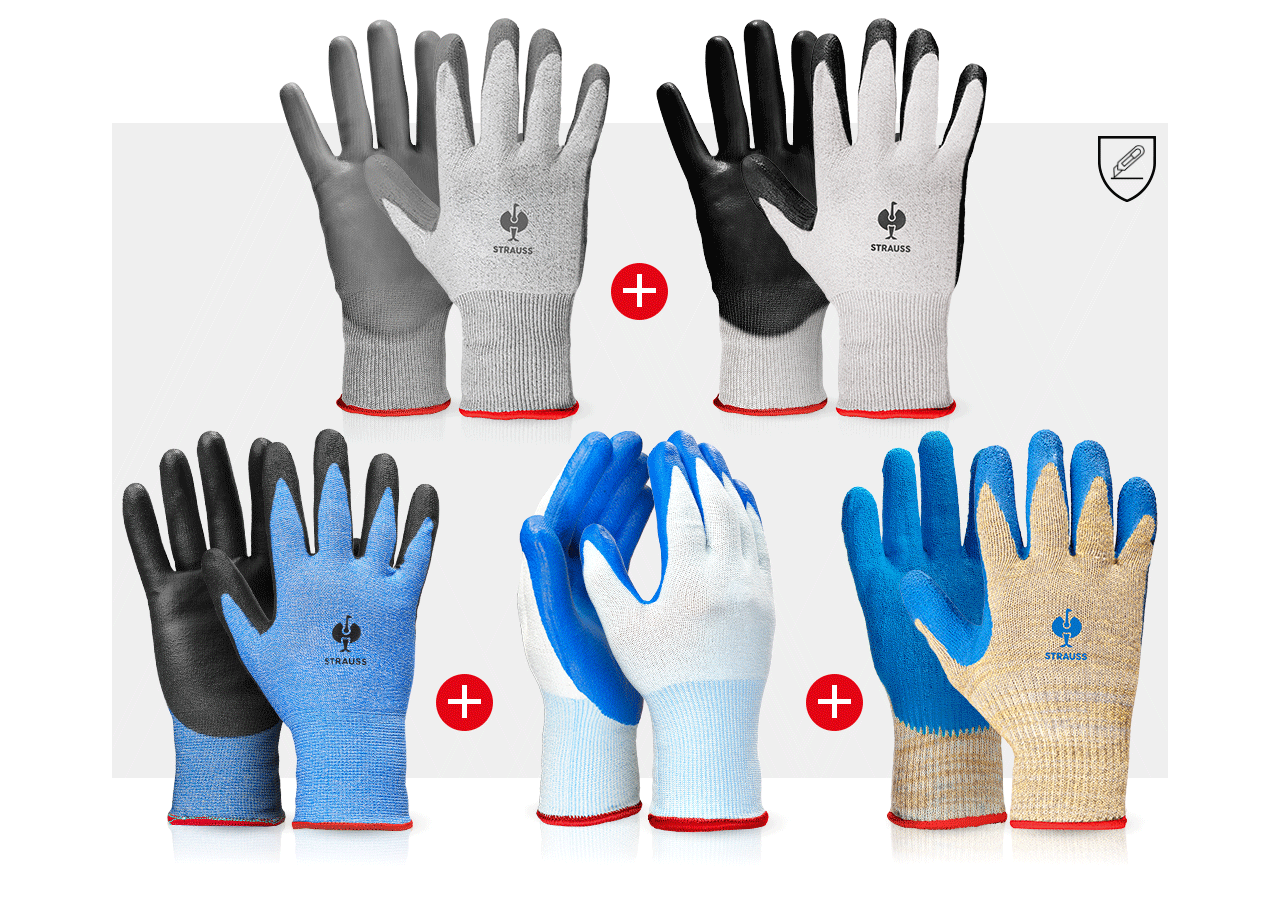 Súpravy | Príslušenstvo: TESTOVACIA SÚPRAVA: rukavice s ochr. proti prerez.