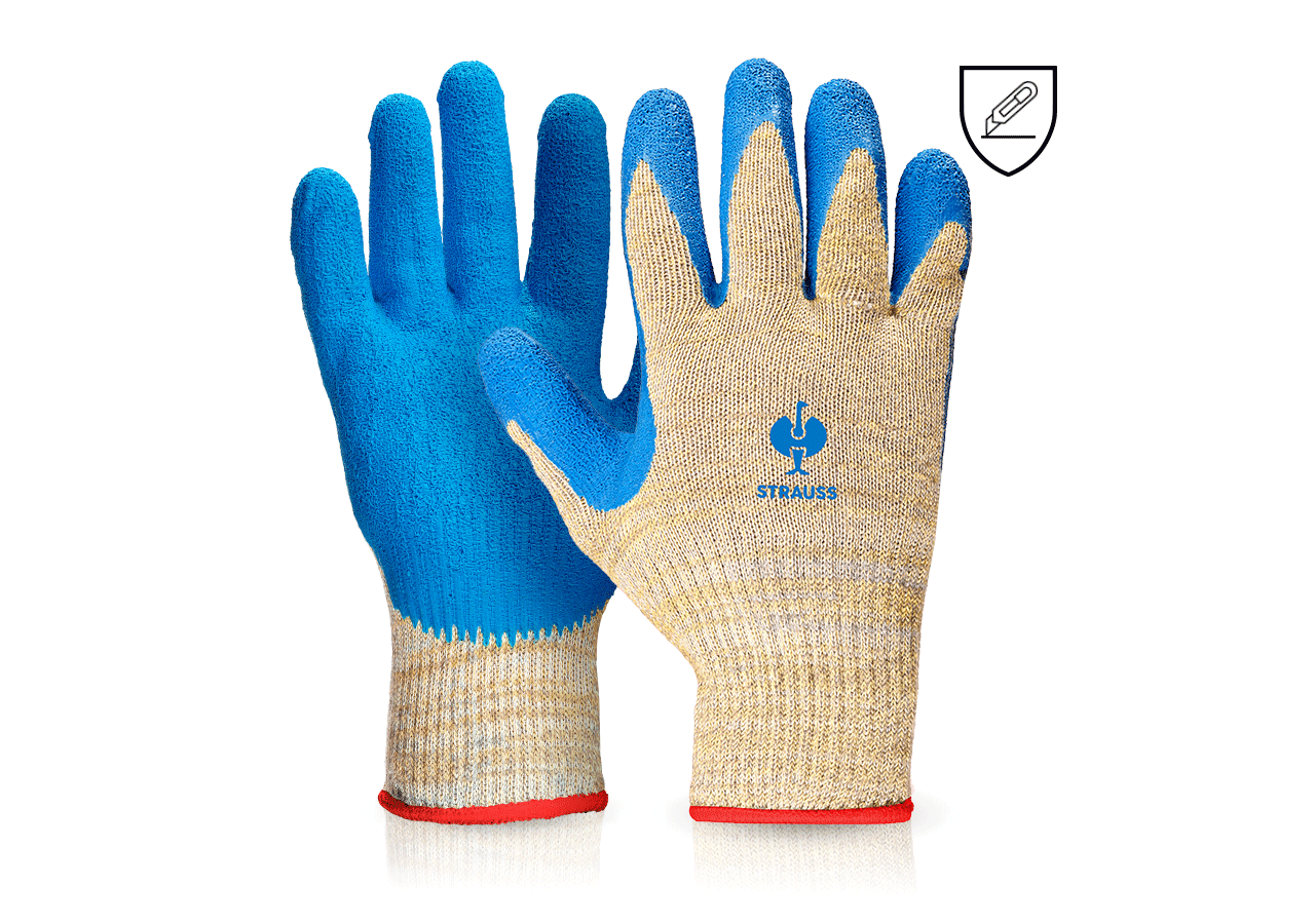 Textil: Aramidové latexové rukavice Cutprotec