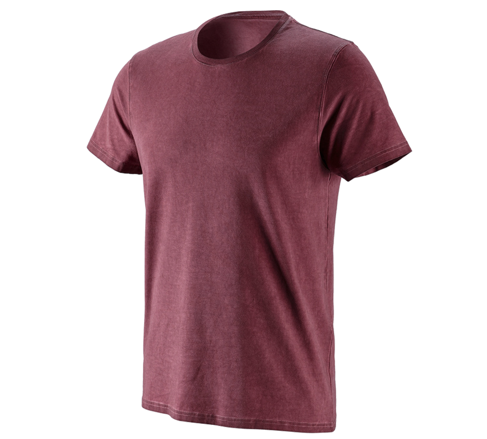 Tričká, pulóvre a košele: e.s. Tričko vintage cotton stretch + rubínová vintage