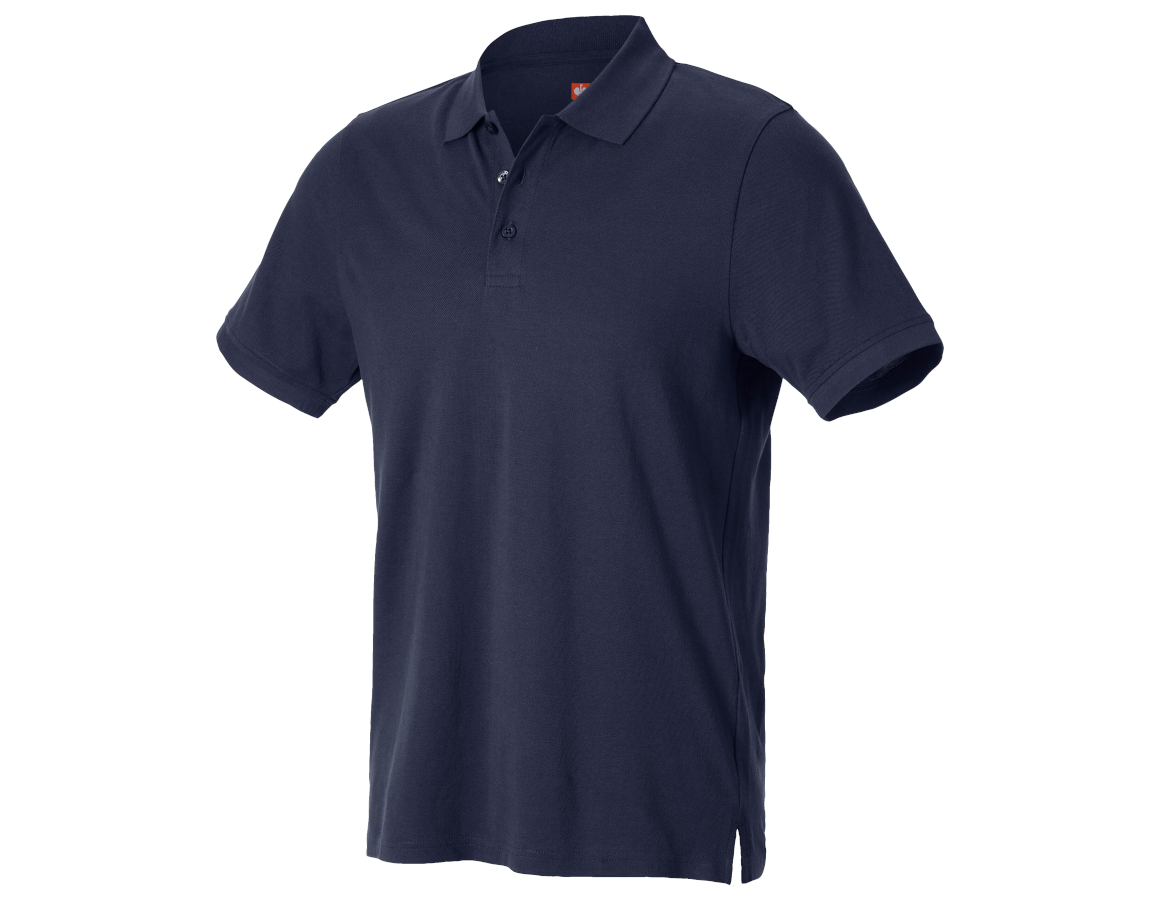 Tričká, pulóvre a košele: e.s. Polo tričko Piqué cotton light + tmavomodrá