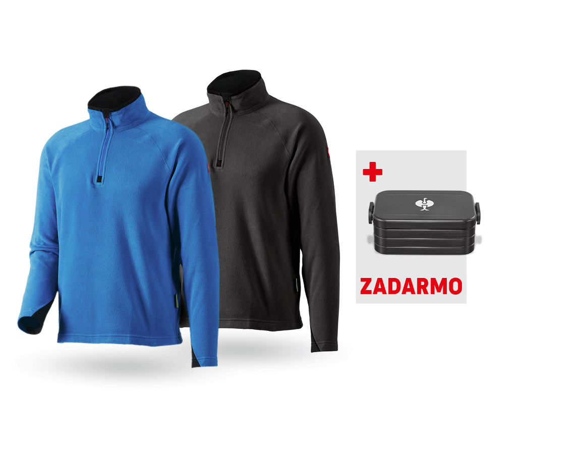 Oblečenie: SÚPRAVA: 2x Mikroflísový sveter dryplexx® micro + enciánová modrá