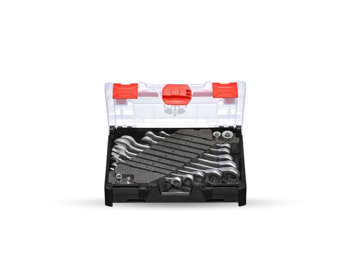 Systém STRAUSSbox: Súprava Ratch-Tech, rovné, v STRAUSSbox mini