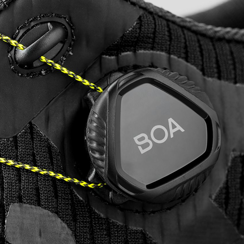 Ostatné pracovné topánky: Viacúčelová obuv e.s. Toledo low + čierna/výstražná červená/výstražná žltá 2