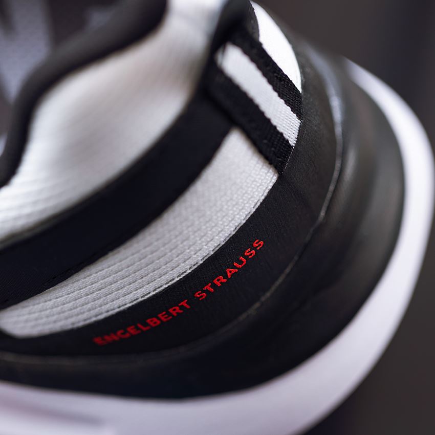 O1: O1 pracovná obuv e.s. Antibes low + čierna/biela/červená strauss 2