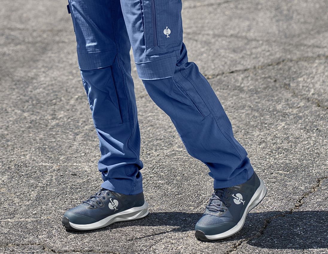 S1: S1 bezpečnostné poltopánky e.s. Hades II + bridlicová modrá/platinová