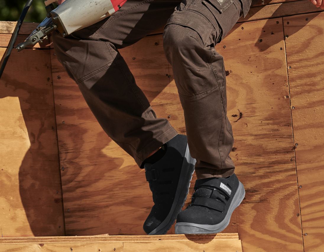 S1P: S1P bezpečnostné sandále e.s. Banco + čierna/antracitová 1