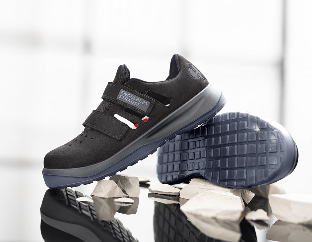 S1P: S1P bezpečnostné sandále e.s. Banco + čierna/antracitová