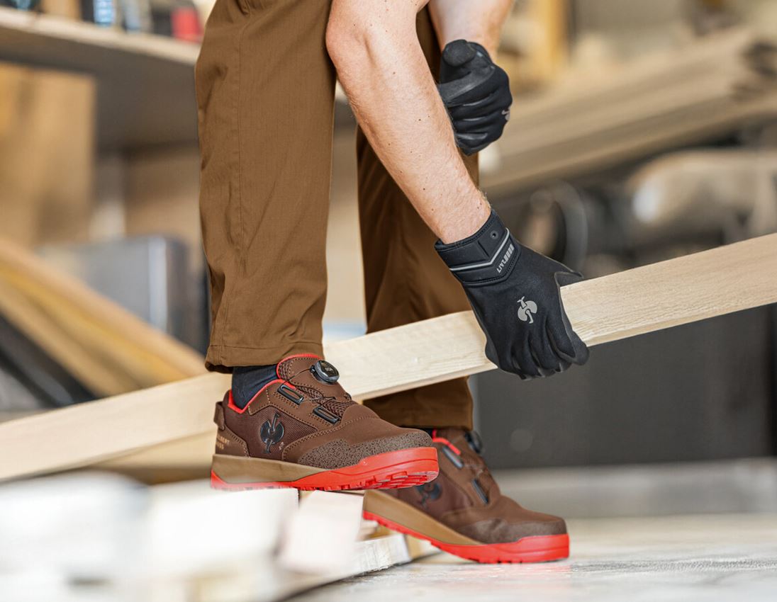 S1: S1 Bezpečnostné poltopánky e.s. Nakuru low + púštna hnedá/solárna červená 2