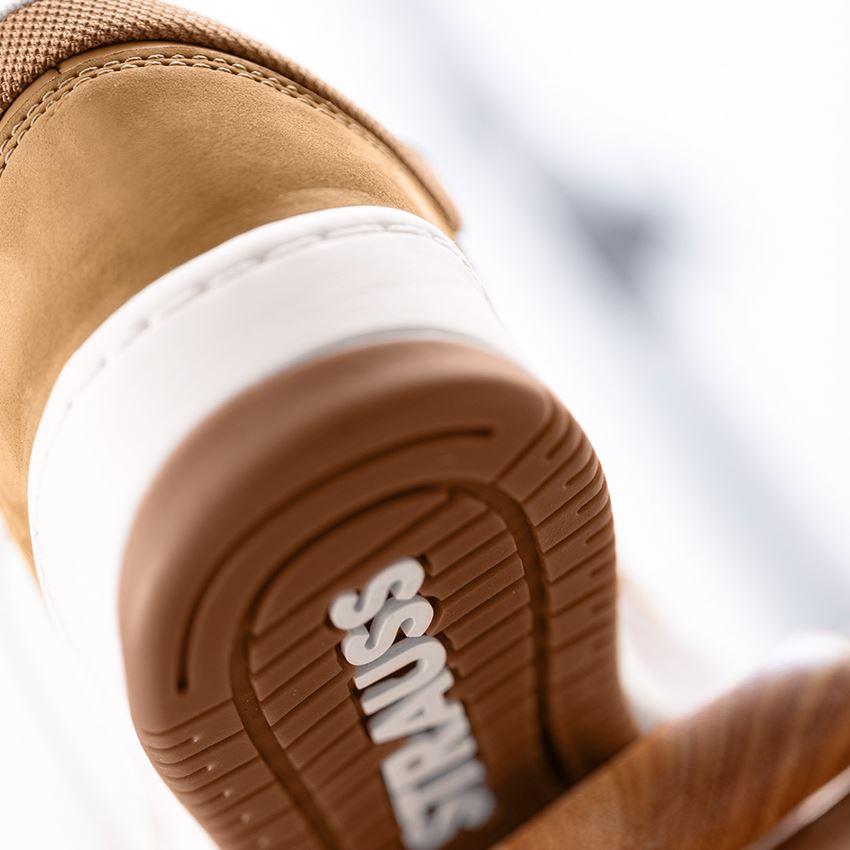 S1: S1 bezpečnostné poltopánky e.s. Eindhoven low + mandľovo hnedá/biela 2