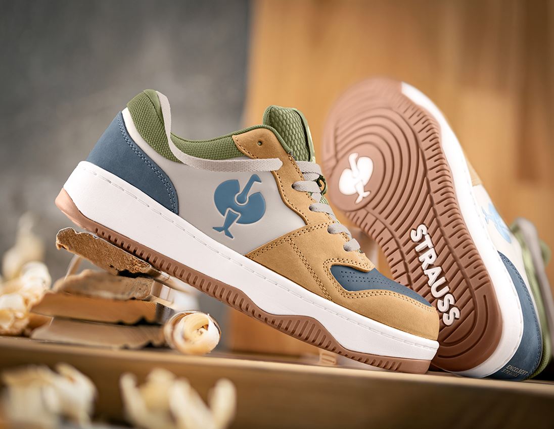 S1: S1 bezpečnostné poltopánky e.s. Eindhoven low + delfínovo sivá/oxidová modrá