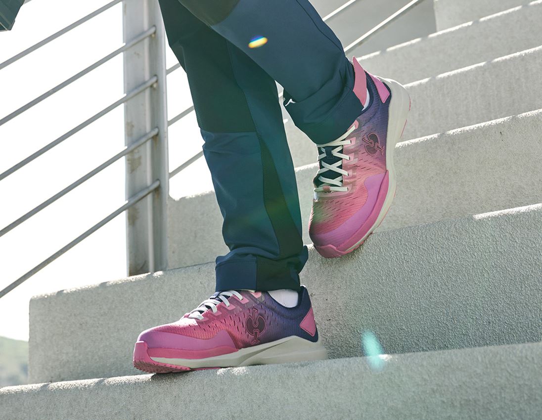 S1: S1 bezpečnostné poltopánky e.s. Padua low + ružová tara/tmavomodrá 3