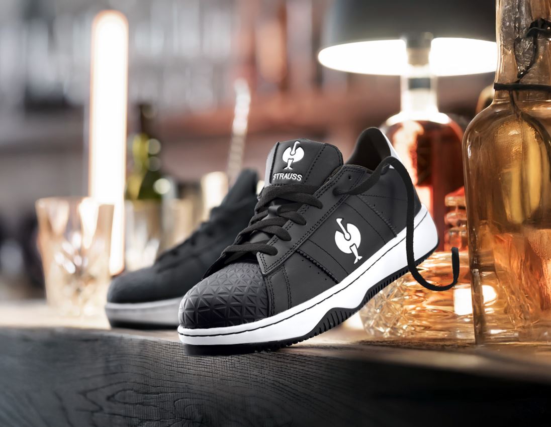 S1: S1 Bezpečnostná obuv e.s. Philly low + čierna/biela 1