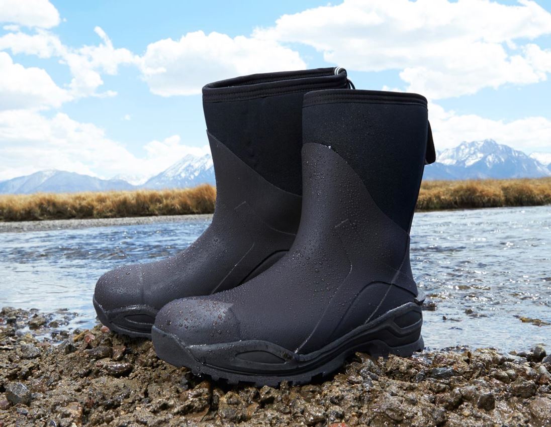 S5: e.s. S5 neoprénová vysoká bezpeč. obuv Kore high + grafitová/čierna