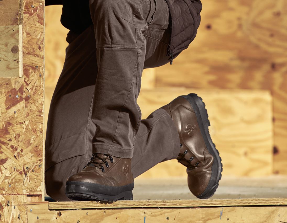 S3: S3 Bezpečnostná obuv e.s. Tartaros II mid + gaštanová 1