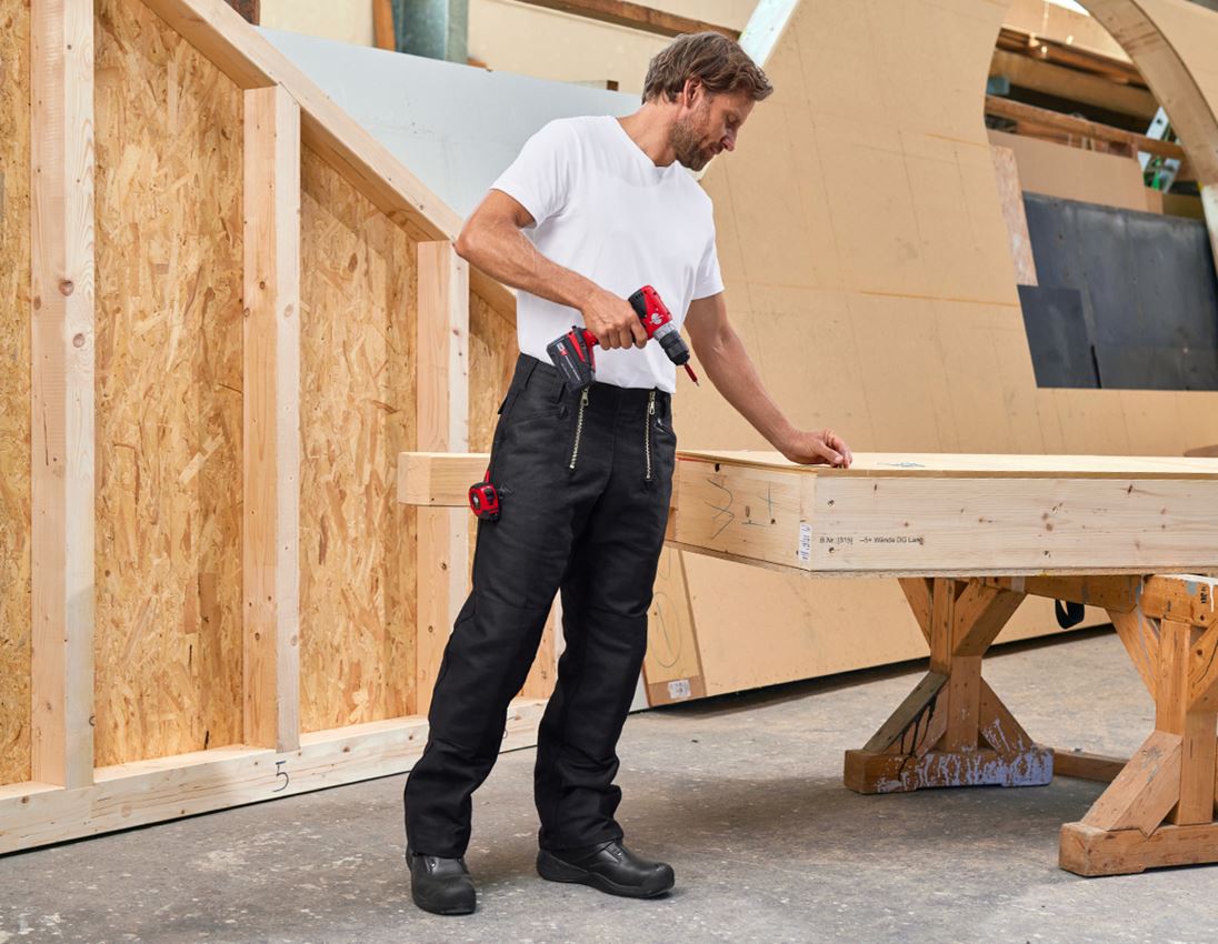 Pracovné nohavice: Cechové nohavice e.s. Doppelpilot, bez rozšírenia + čierna 3