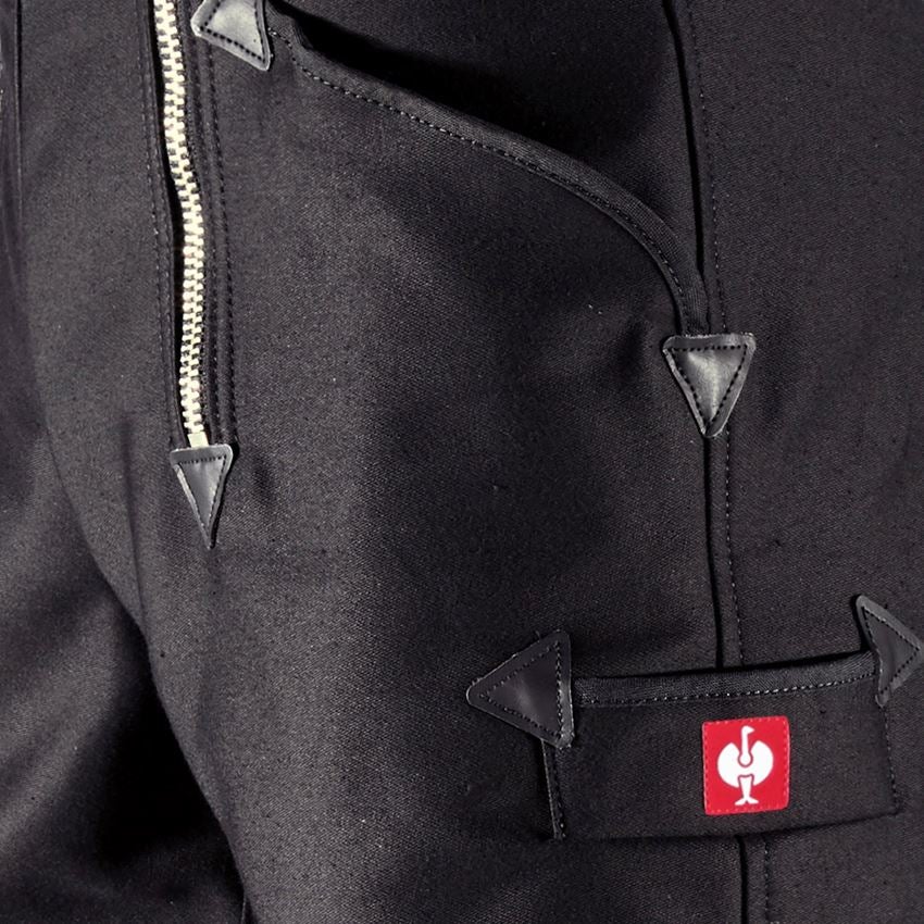 Pracovné nohavice: Cech. nohav. e.s. Cordura-super, streč, bez rozš. + čierna 2