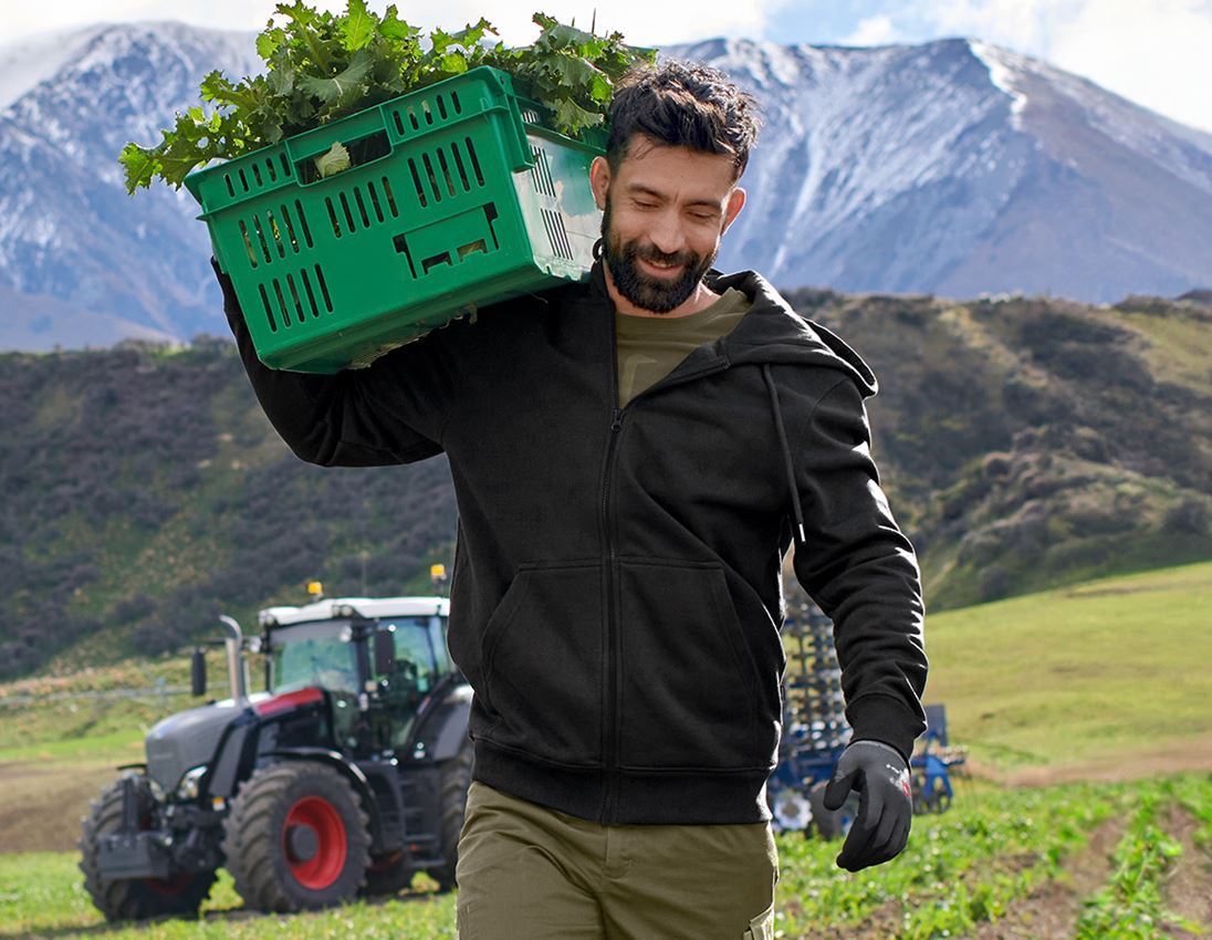 Tričká, pulóvre a košele: e.s. Mikina s kapucňou poly cotton + čierna