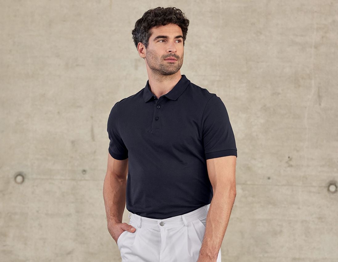 Tričká, pulóvre a košele: Polo tričko e.s. cotton Deluxe + tmavomodrá 3