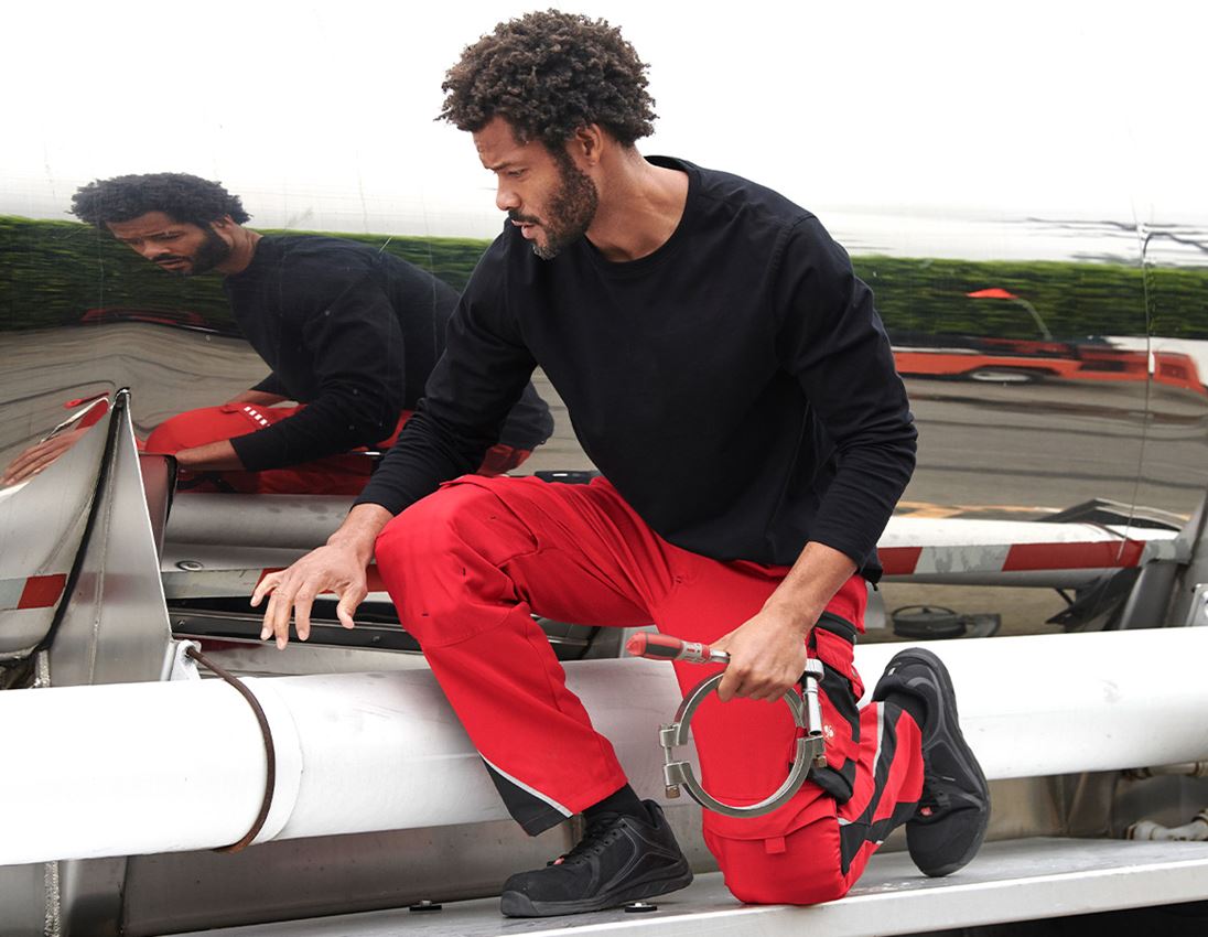 Tričká, pulóvre a košele: Tričko s dlhým rukávom e.s. cotton + čierna 2