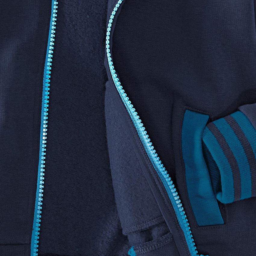 Tričká, pulóvre a košele: Mikina s kapucňou e.s.motion 2020, detská + tmavomodrá/atolová 2