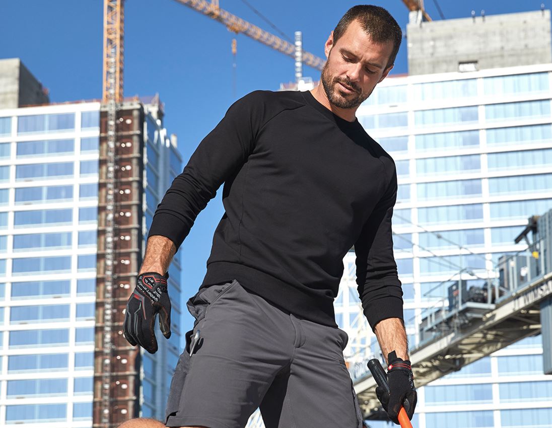 Tričká, pulóvre a košele: Mikina e.s. cotton stretch + čierna 2