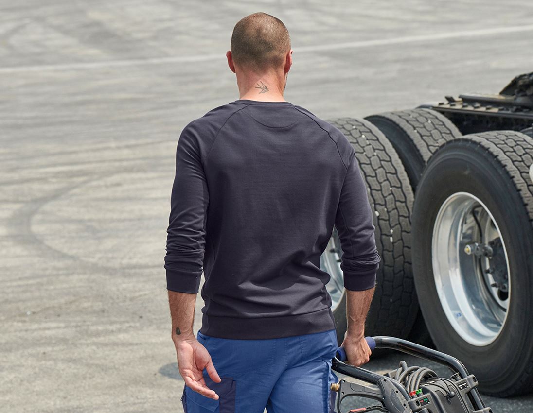 Tričká, pulóvre a košele: Mikina e.s. cotton stretch + tmavomodrá 2