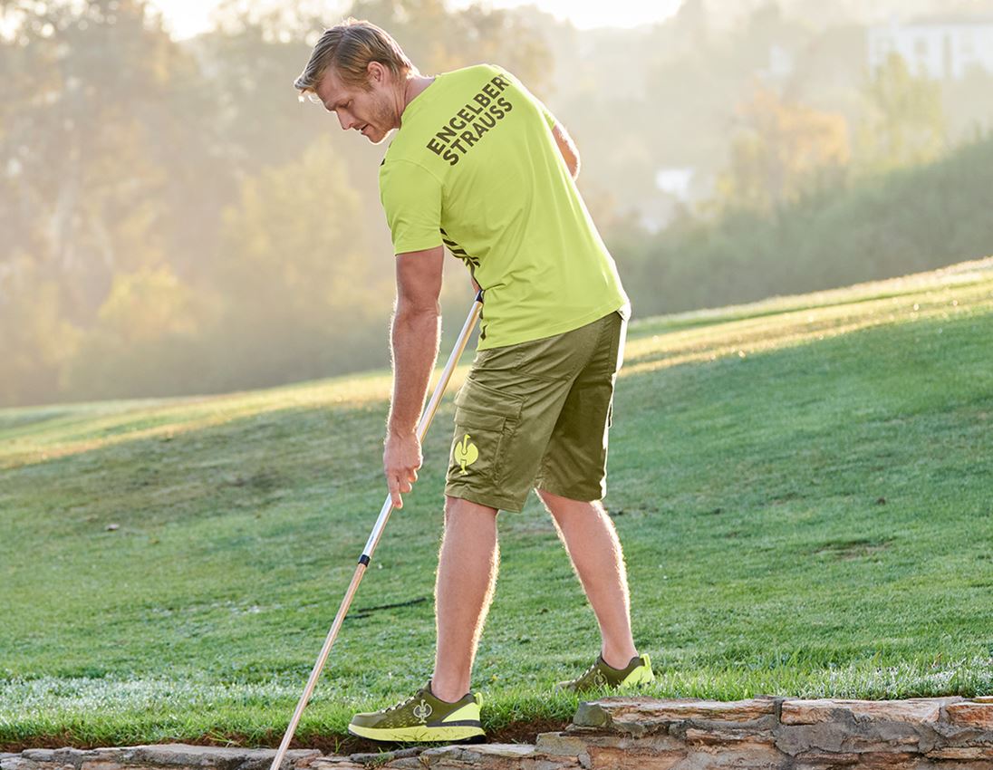 Tričká, pulóvre a košele: Tričko e.s.trail graphic + borievkovo zelená/limetkovo zelená 1