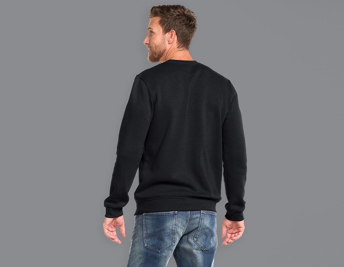 Tričká, pulóvre a košele: e.s. Mikina poly cotton, long fit + čierna 1