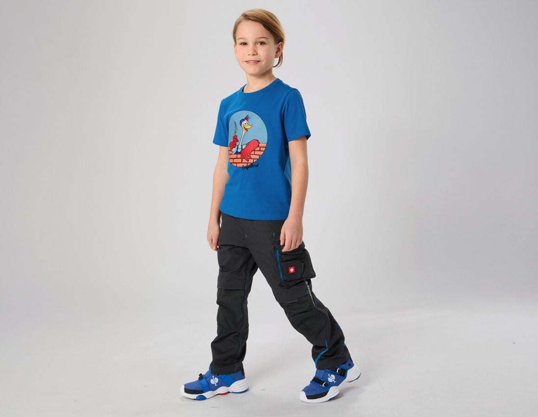 Tričká, pulóvre a košele: Tričko e.s. cotton stretch engelbird, detské + engelbird7/enciánová modrá 1