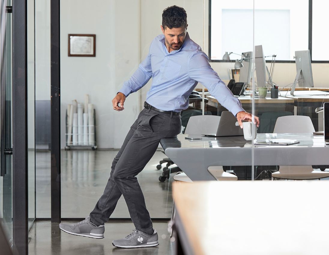 Tričká, pulóvre a košele: Obchodná košeľa e.s. cotton stretch, comfort fit + mrazivá modrá károvaná 1