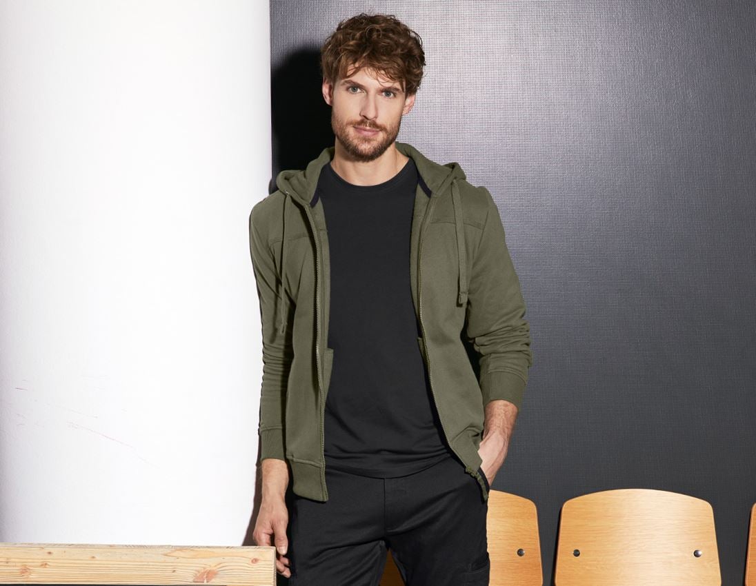 Tričká, pulóvre a košele: Bunda s kapucňou cotton e.s.roughtough + tymiánová 2