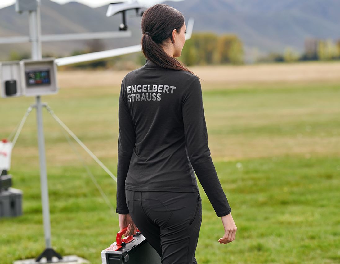 Tričká, pulóvre a košele: Sveter Merino e.s.trail, dámska + čierna 1