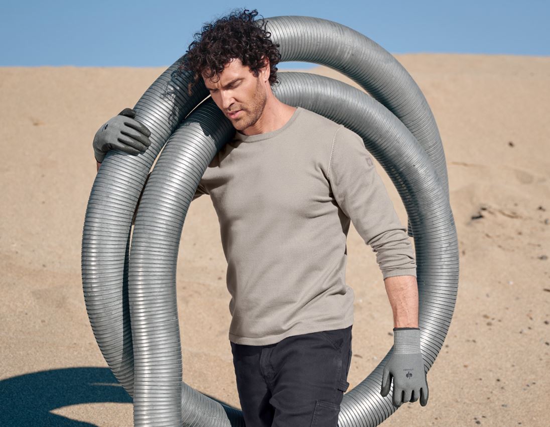 Tričká, pulóvre a košele: Úpletový sveter e.s.iconic + delfínovo sivá 2