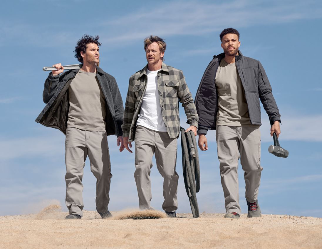 Tričká, pulóvre a košele: Úpletový sveter e.s.iconic + delfínovo sivá 6