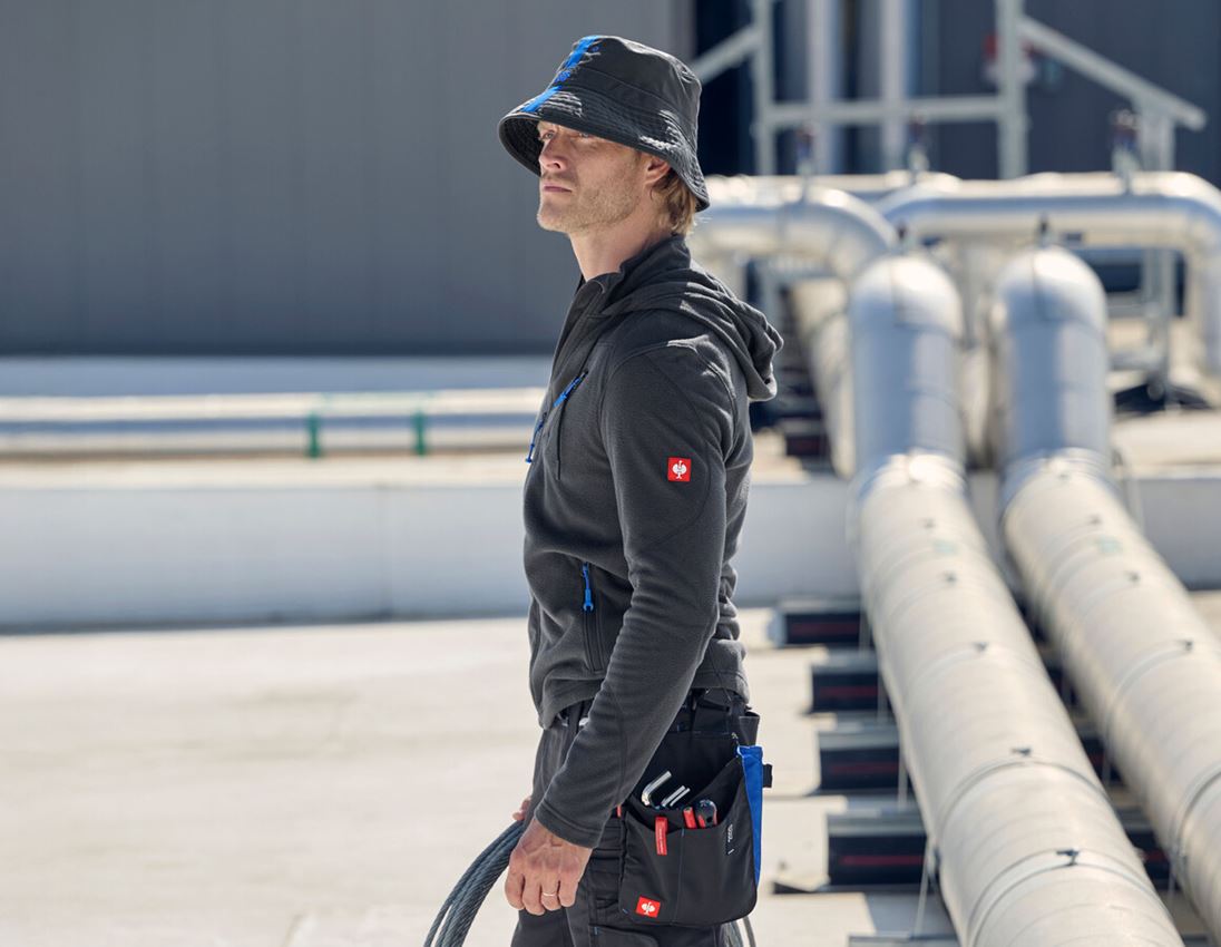 Pracovné bundy: Flísová bunda s kapucňou e.s.motion 2020 + grafitová 1