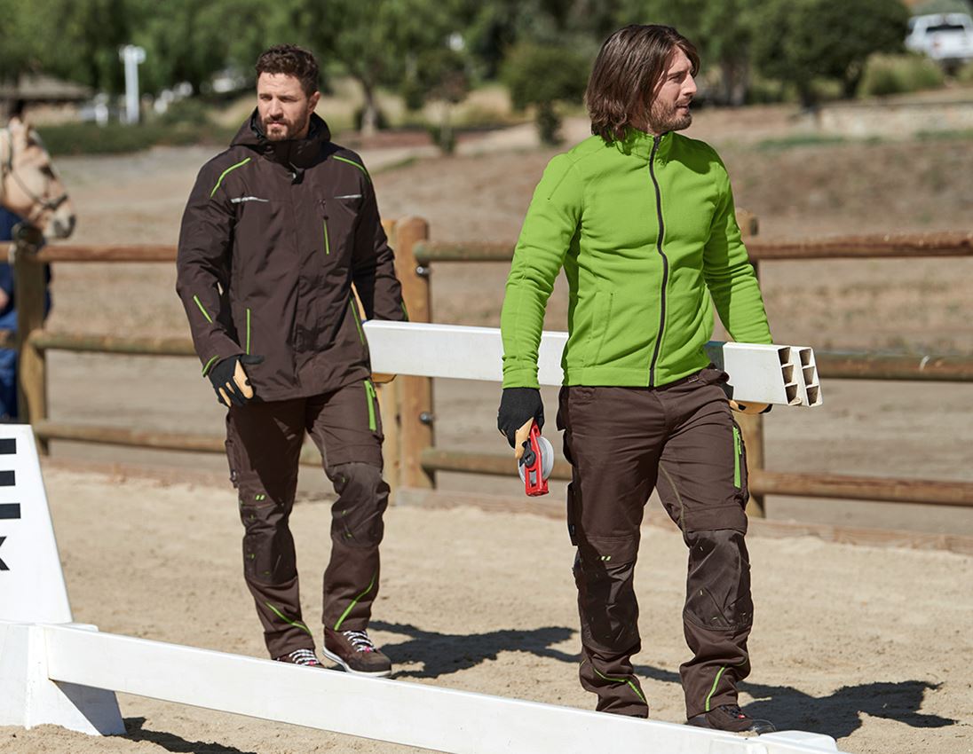 Pracovné bundy: Funkčná bunda e.s.motion 2020, 3 v 1, pánska + gaštanová/morská zelená 3