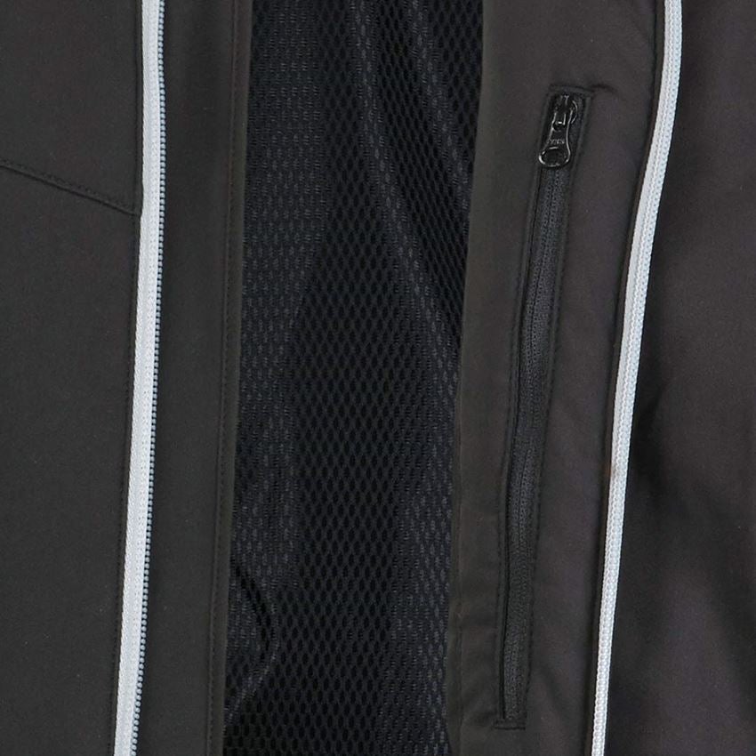 Pracovné bundy: Zimná softshellová bunda e.s.motion 2020, pánska + čierna/platinová 2