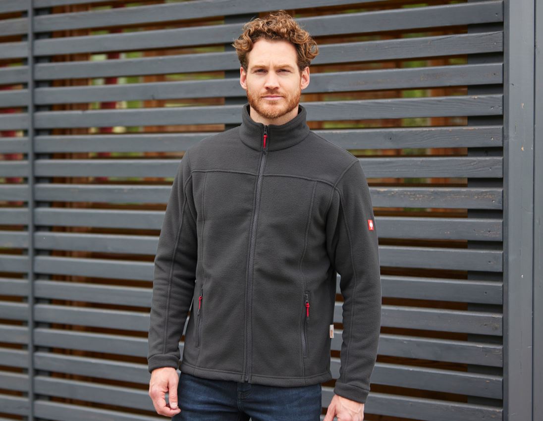 Pracovné bundy: Flísová bunda e.s.classic + antracitová 2