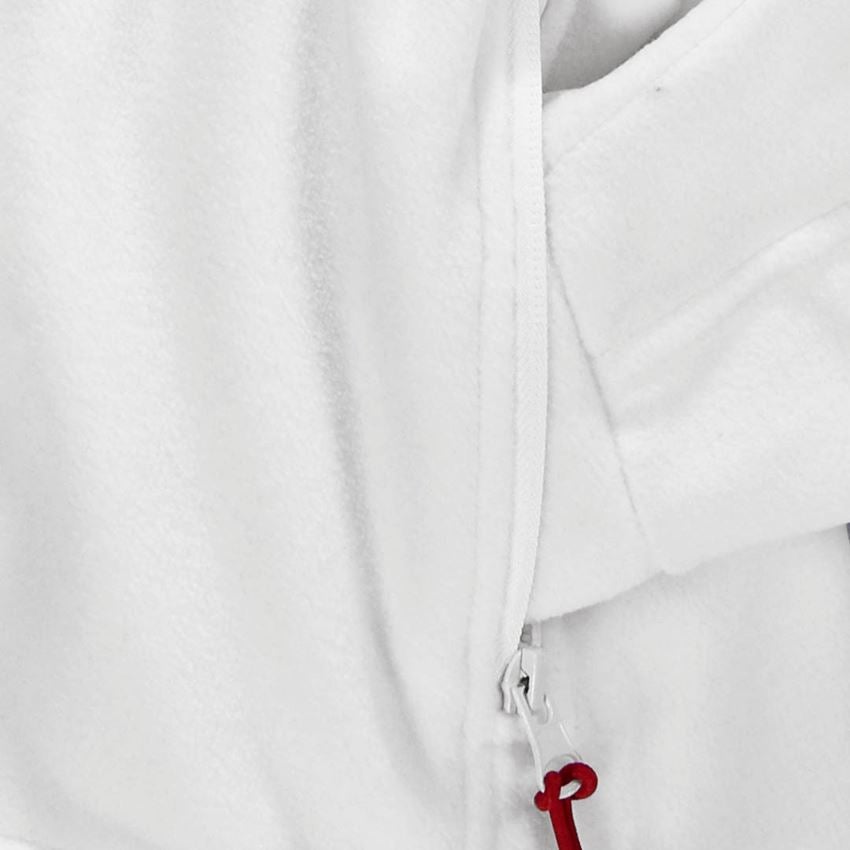 Pracovné bundy: Dámska flísová bunda e.s.classic + biela 2