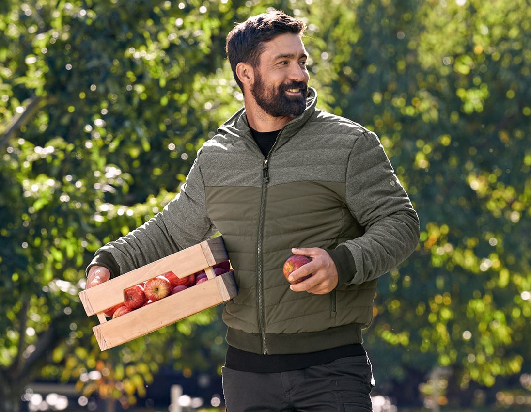 Pracovné bundy: Pilotná bunda e.s.motion ten + maskáčová zelená