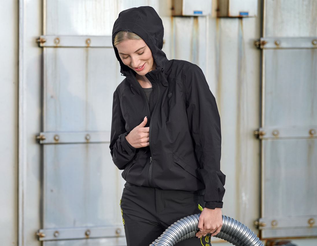 Pracovné bundy: Vetrovka light-pack e.s.trail, dámska + čierna