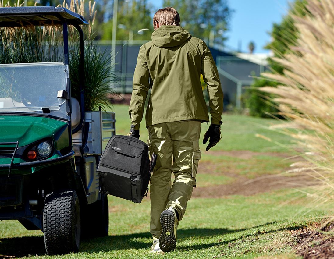 Pracovné bundy: Vetrovka light-pack e.s.trail + borievkovo zelená/limetkovo zelená 1