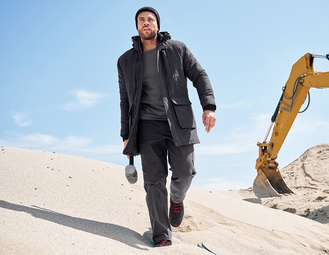 Pracovné bundy: Dlhá vetrovka e.s.iconic + čierna 1