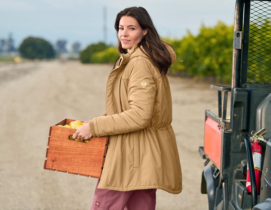 Pracovné bundy: Dlhá vetrovka e.s.iconic, dámska + mandľovo hnedá 6